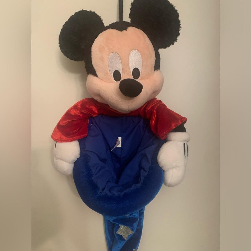 Mickey Mouse Christmas Stocking Fantasia wizard hat rare disney parks